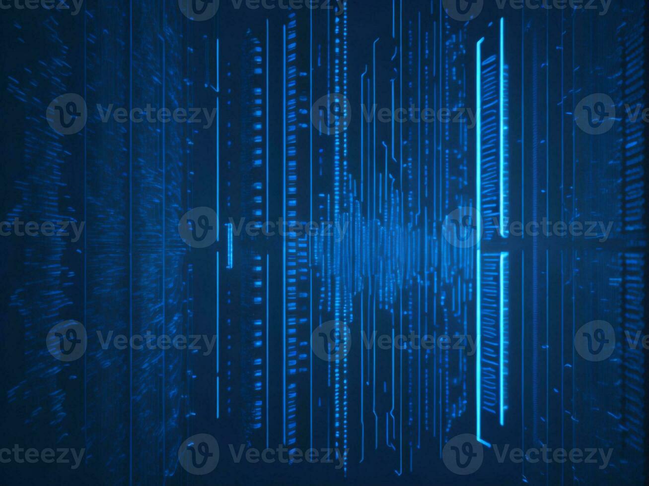 ai généré numérique cyberespace avec particules et numérique Les données réseau Connexions. haute la vitesse lien et Les données une analyse La technologie numérique abstrait Contexte concept. 3d le rendu photo