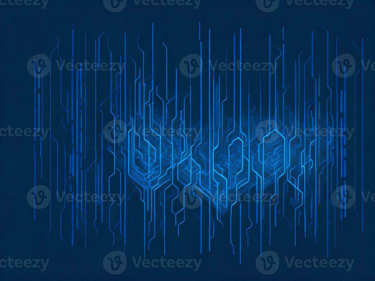 ai généré numérique cyberespace avec particules et numérique Les données réseau Connexions. haute la vitesse lien et Les données une analyse La technologie numérique abstrait Contexte concept. 3d le rendu photo