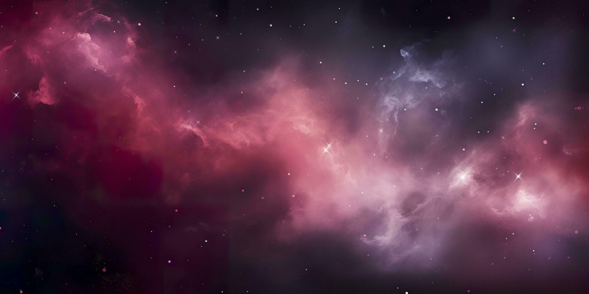 ai généré galaxie texture avec étoiles et magnifique nébuleuse dans le arrière-plan, rose et gris. ai généré photo