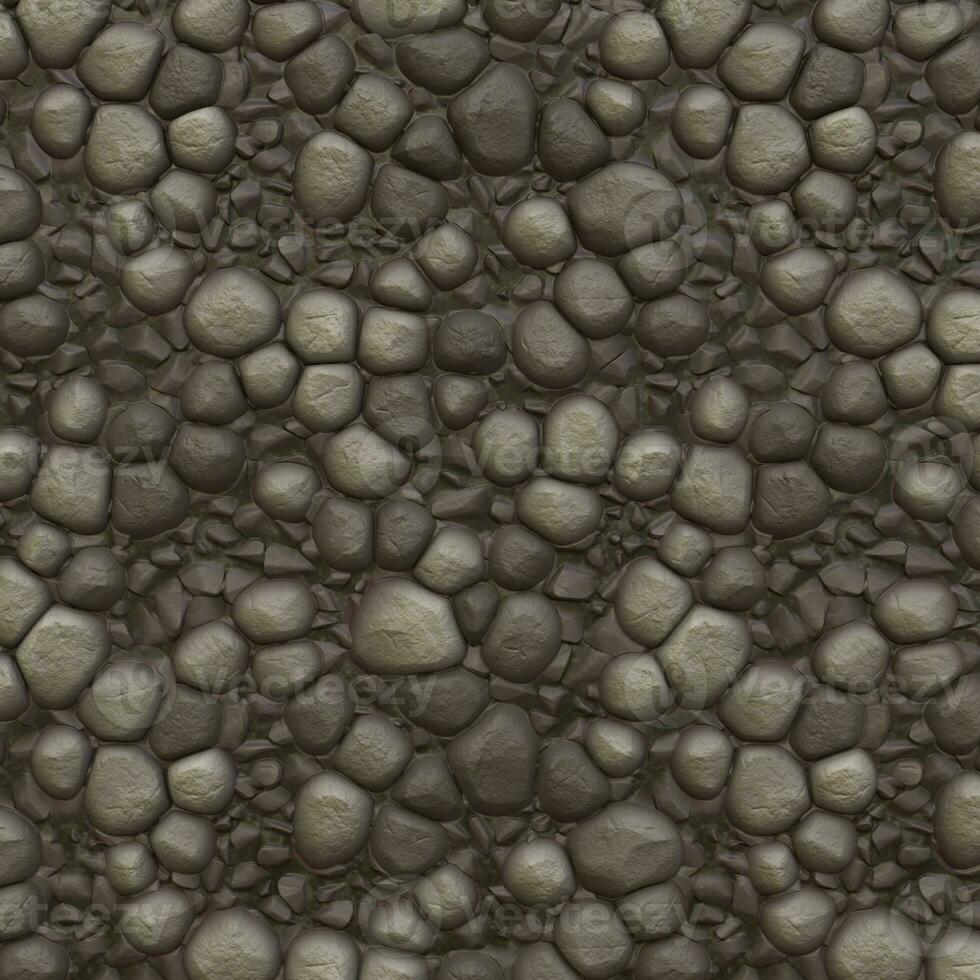 gris petit rochers sol texture. noir petit route pierre Contexte. gravier galets pierre sans couture texture. photo