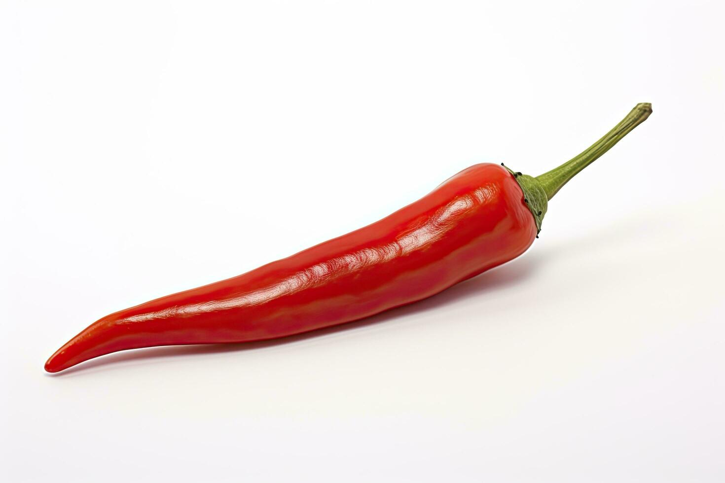 ai généré une rouge le Chili poivre est isolé sur une blanc Contexte. ai généré photo