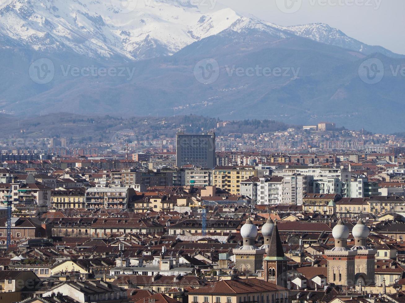 vue aérienne de turin photo