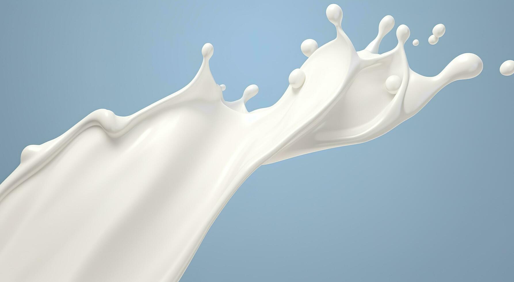 ai généré blanc Lait éclaboussure isolé sur arrière-plan, liquide ou yaourt éclaboussure, 3d illustration. génératif ai photo