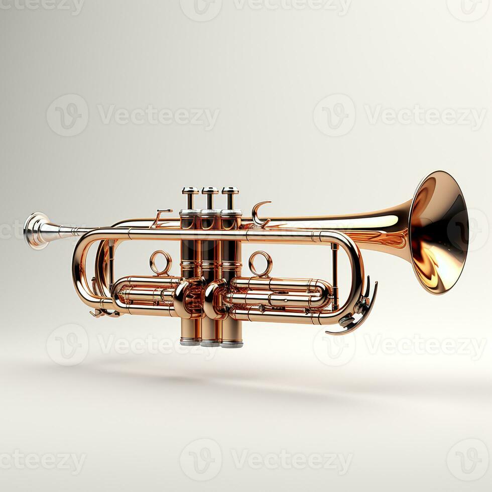 ai généré 3d trompette modèle photo