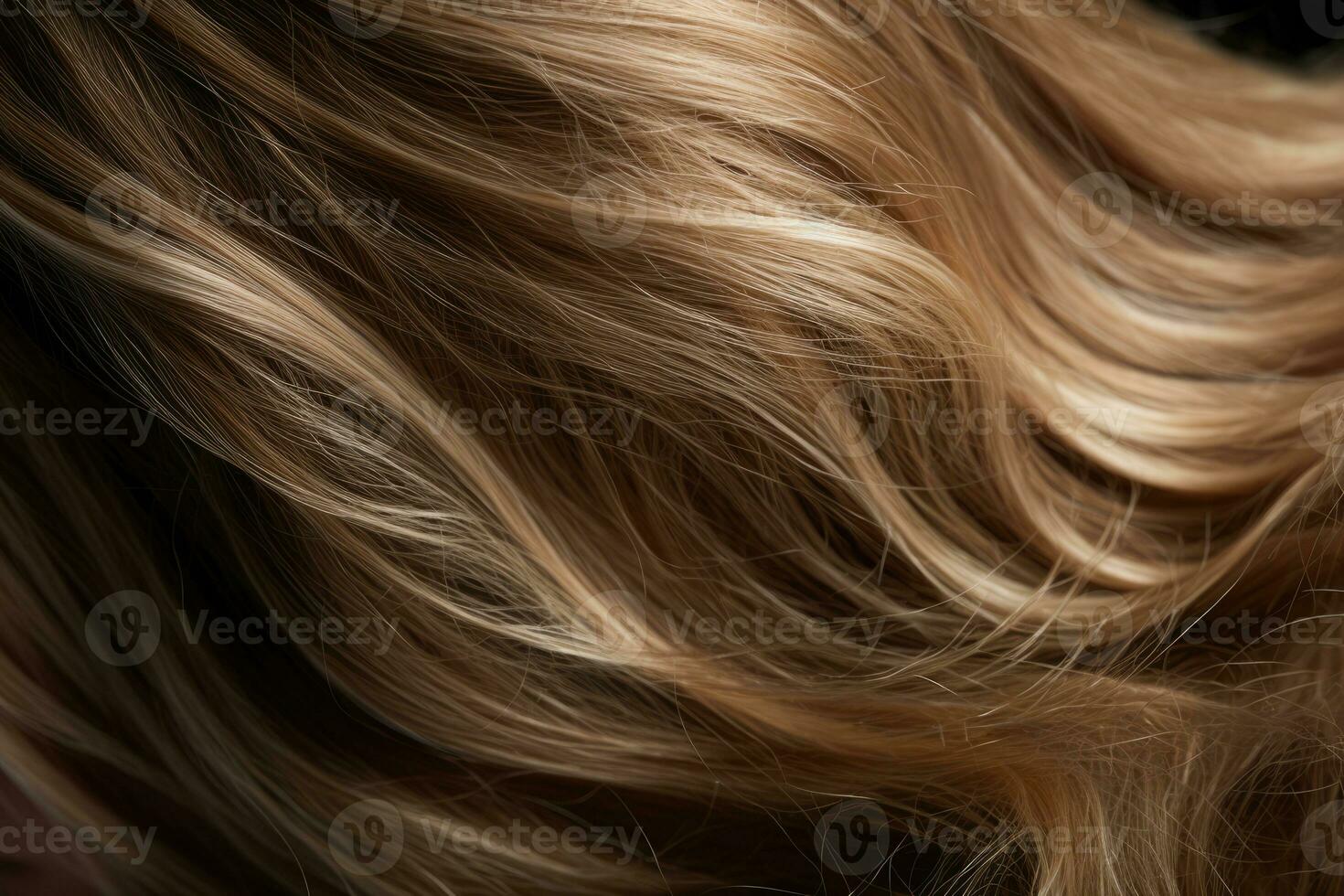 ai généré femme cheveux blond coiffure salon femelle Couleur brillant beauté Contexte en bonne santé coiffant photo