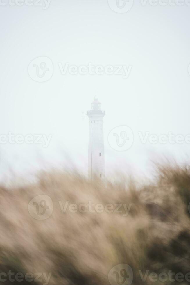 phare couvert dans brouillard photo