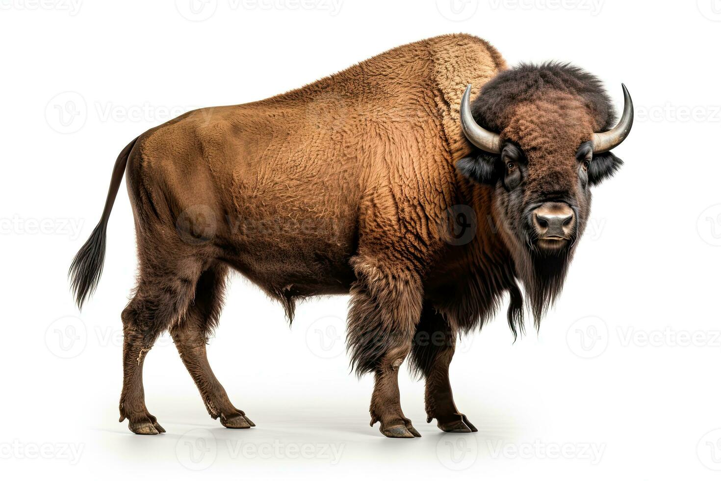 ai généré réaliste bison clipart photo