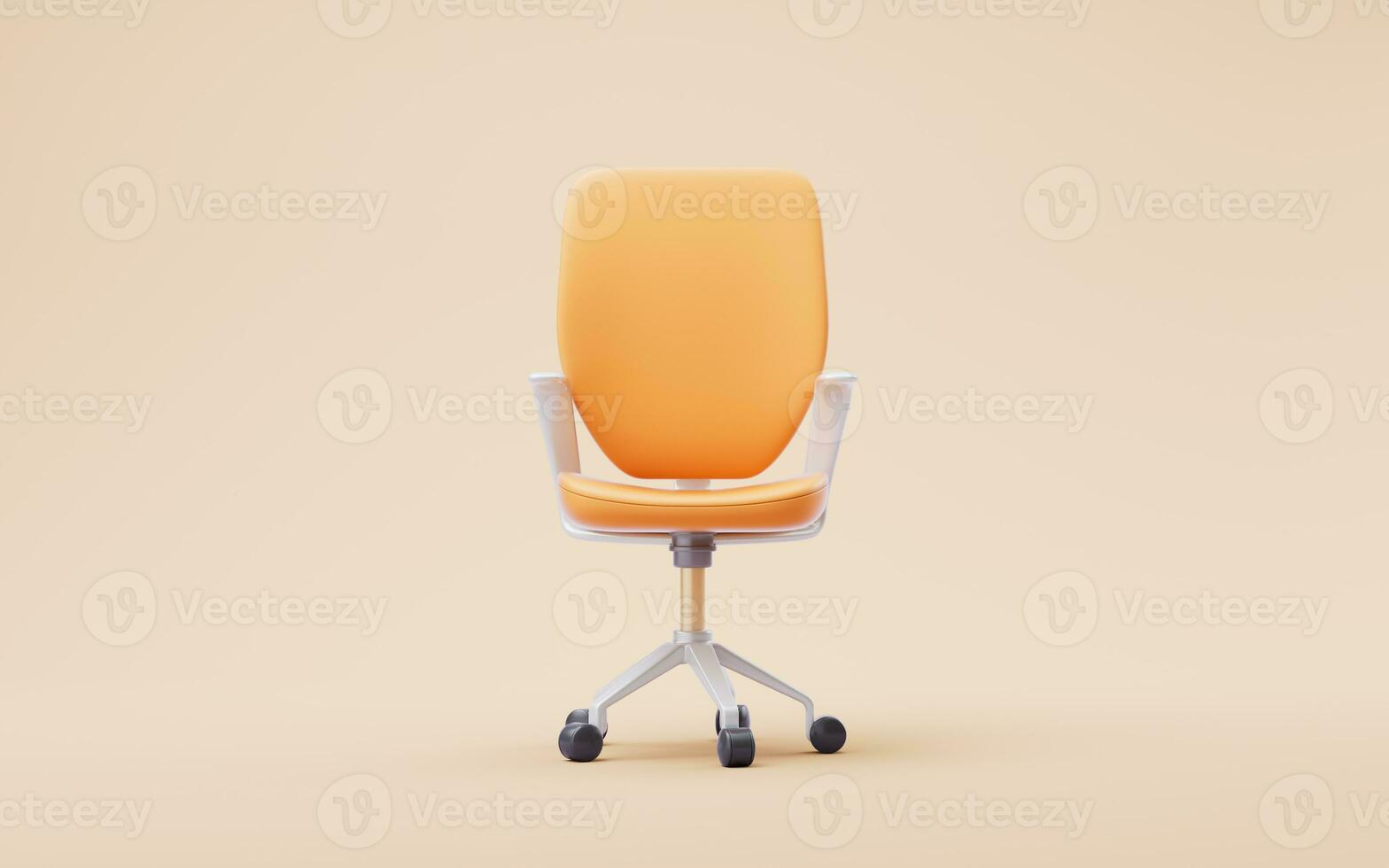 dessin animé style Bureau chaise, 3d le rendu. photo