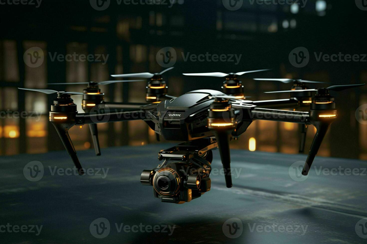 ai généré une haute technologie drone avec Avancée caméra photo