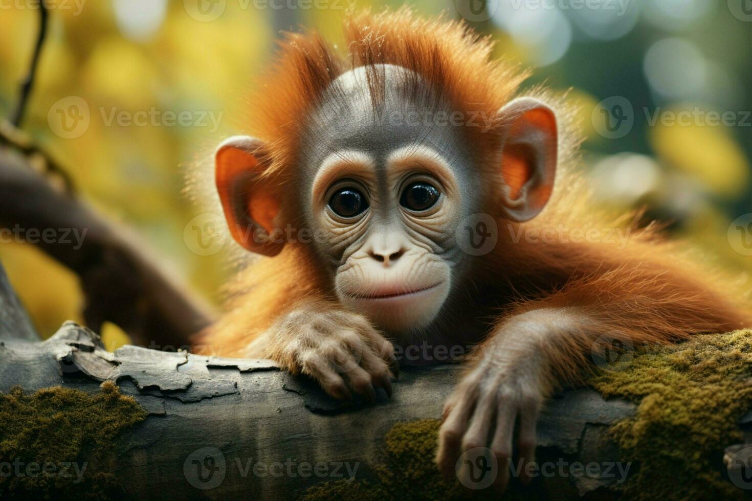 ai généré mignonne peu bébé chèvre dans le champ ai généré photo