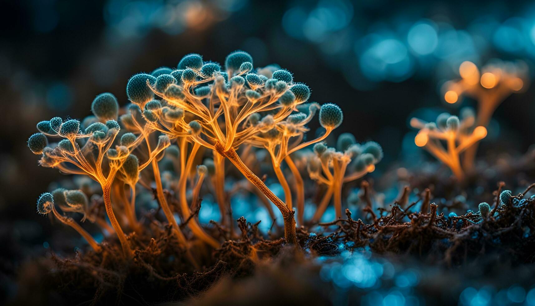 ai généré corail récif dans le océan photo