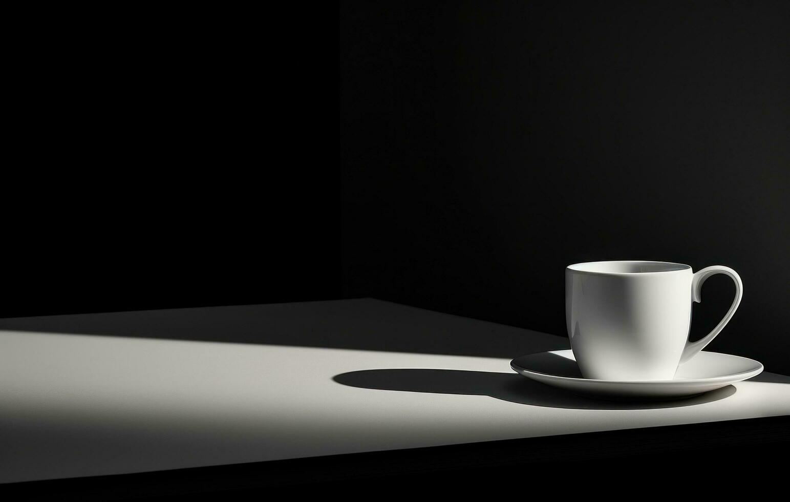 ai généré une café tasse et livre, photo