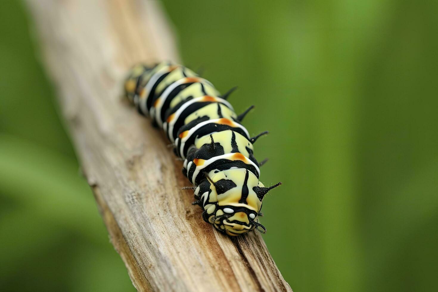 ai généré chenille queue d'aronde papillon. généré ai. photo