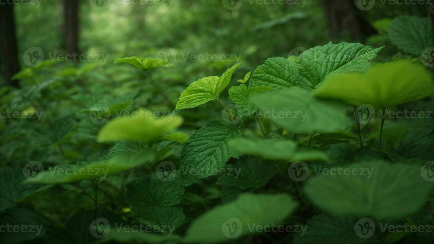 ai généré détail le évolution de le unique flore dans cette environnement, soulignant le adaptatif stratégies cette avoir permis certain des arbres à prospérer dans cette spécifique ombre de vert. photo