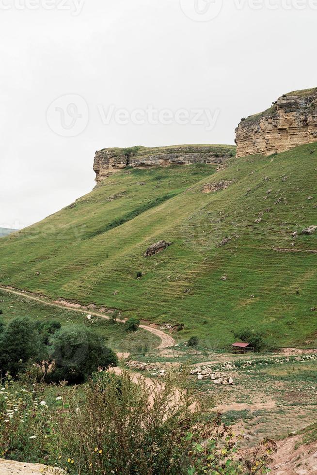 belles collines et montagnes verdoyantes photo