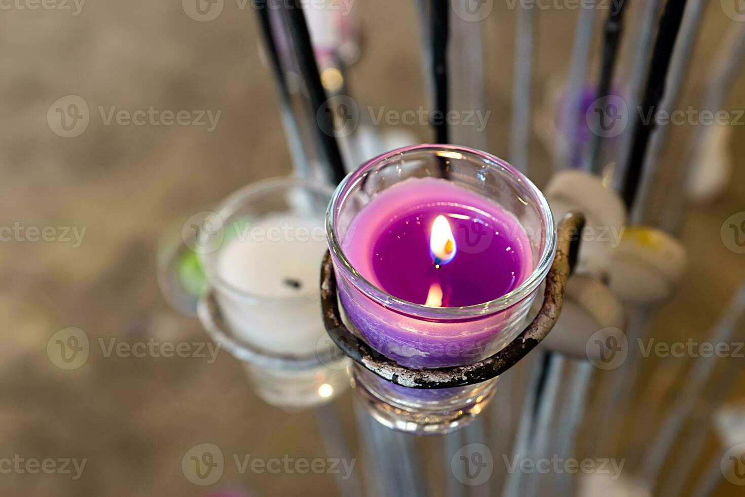aromathérapie bougies dans verre photo