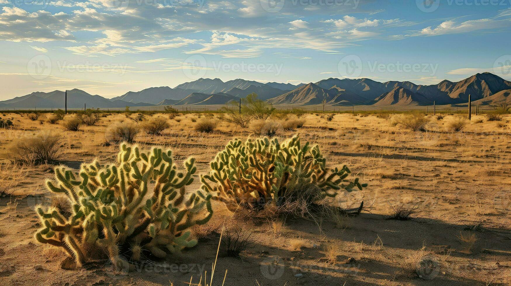 ai généré le sable semi aride désert photo