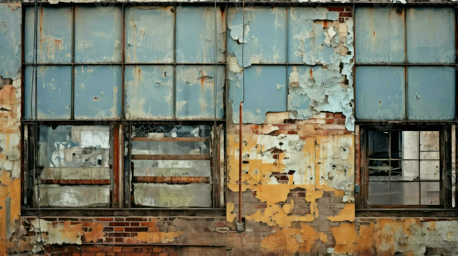 ai généré des usines industriel les zones Urbain photo