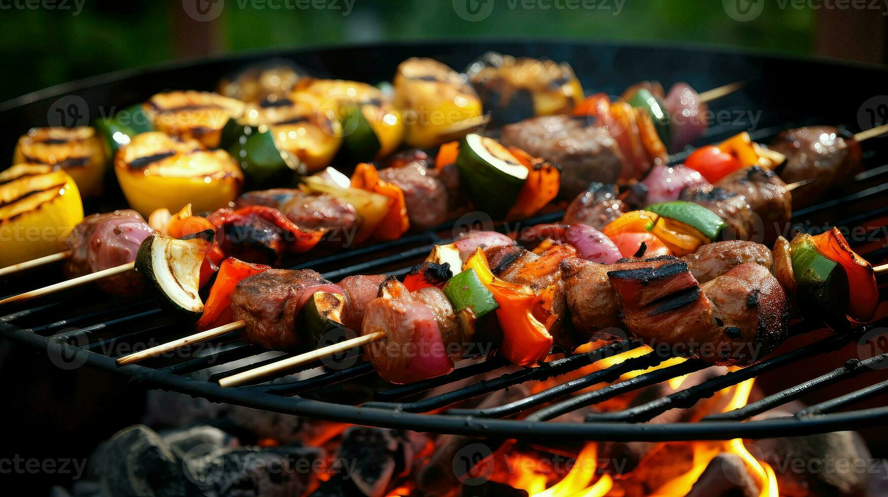 ai généré steak repas un barbecue nourriture photo