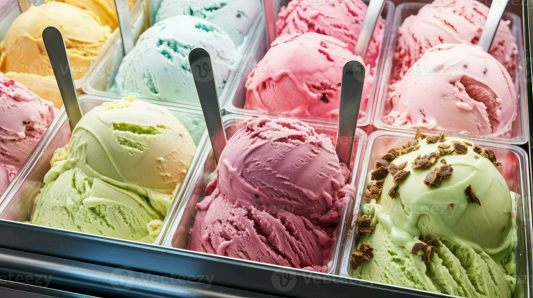 ai généré y gelato la glace crème photo