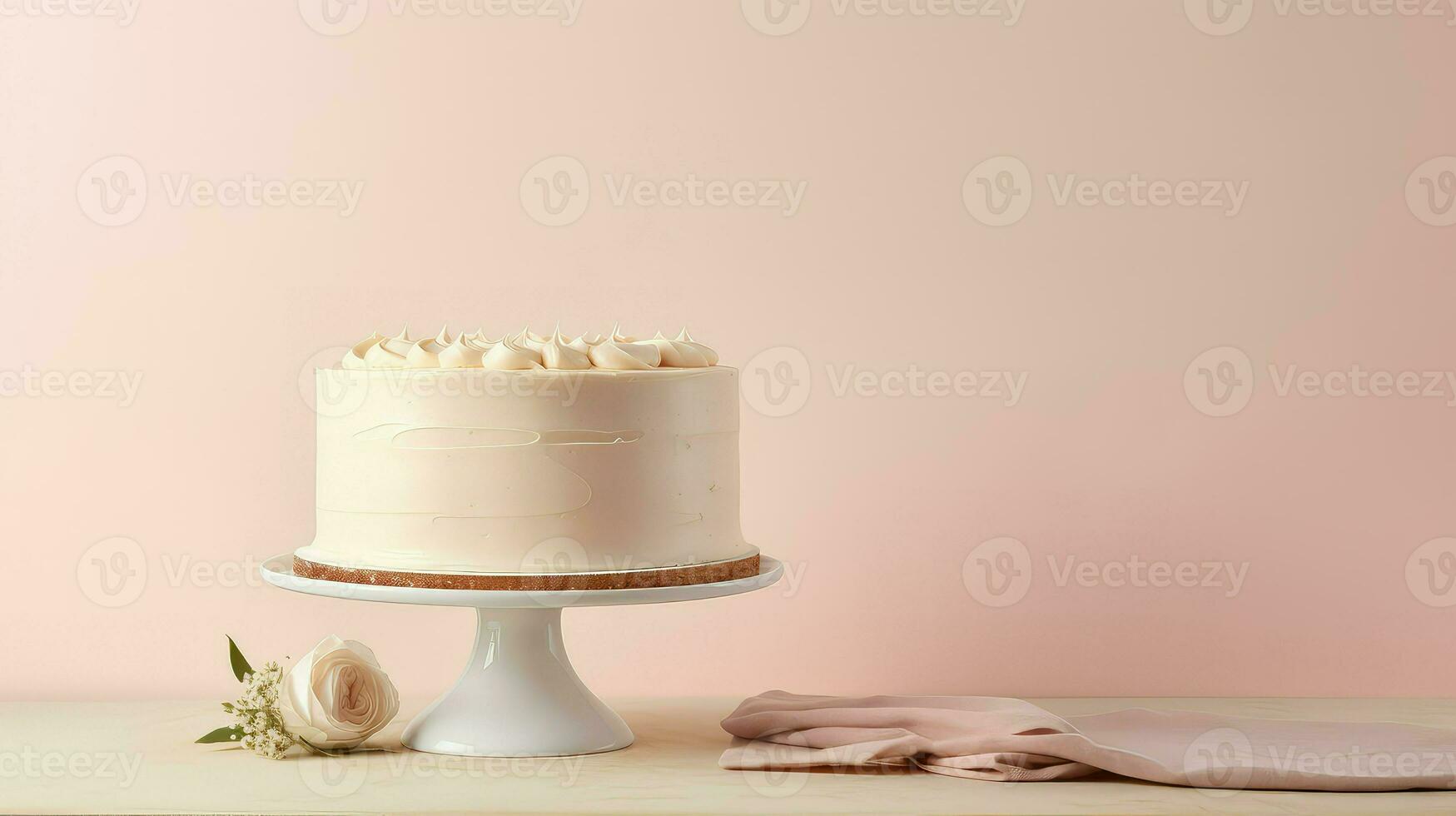 ai généré dessert Glaçage gâteau nourriture photo