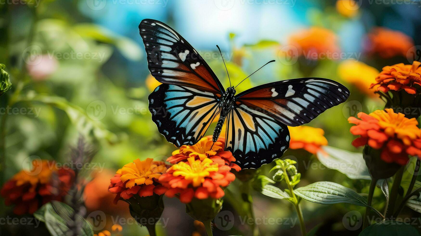 ai généré durable jardin éco Contexte photo