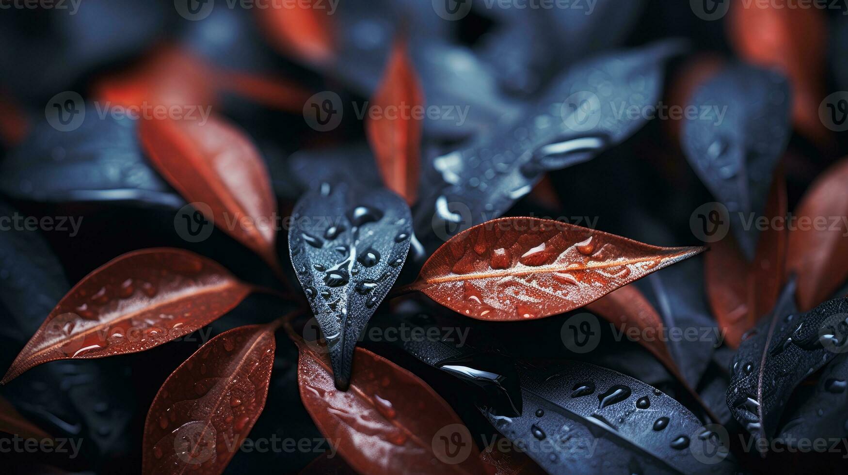 ai généré feuille, feuille texture, fermer angle, macro lentille photo