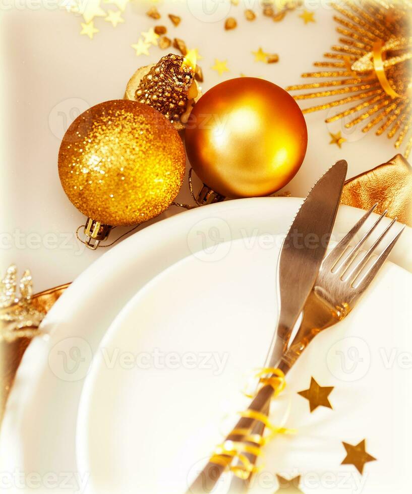 luxe Noël table réglage photo