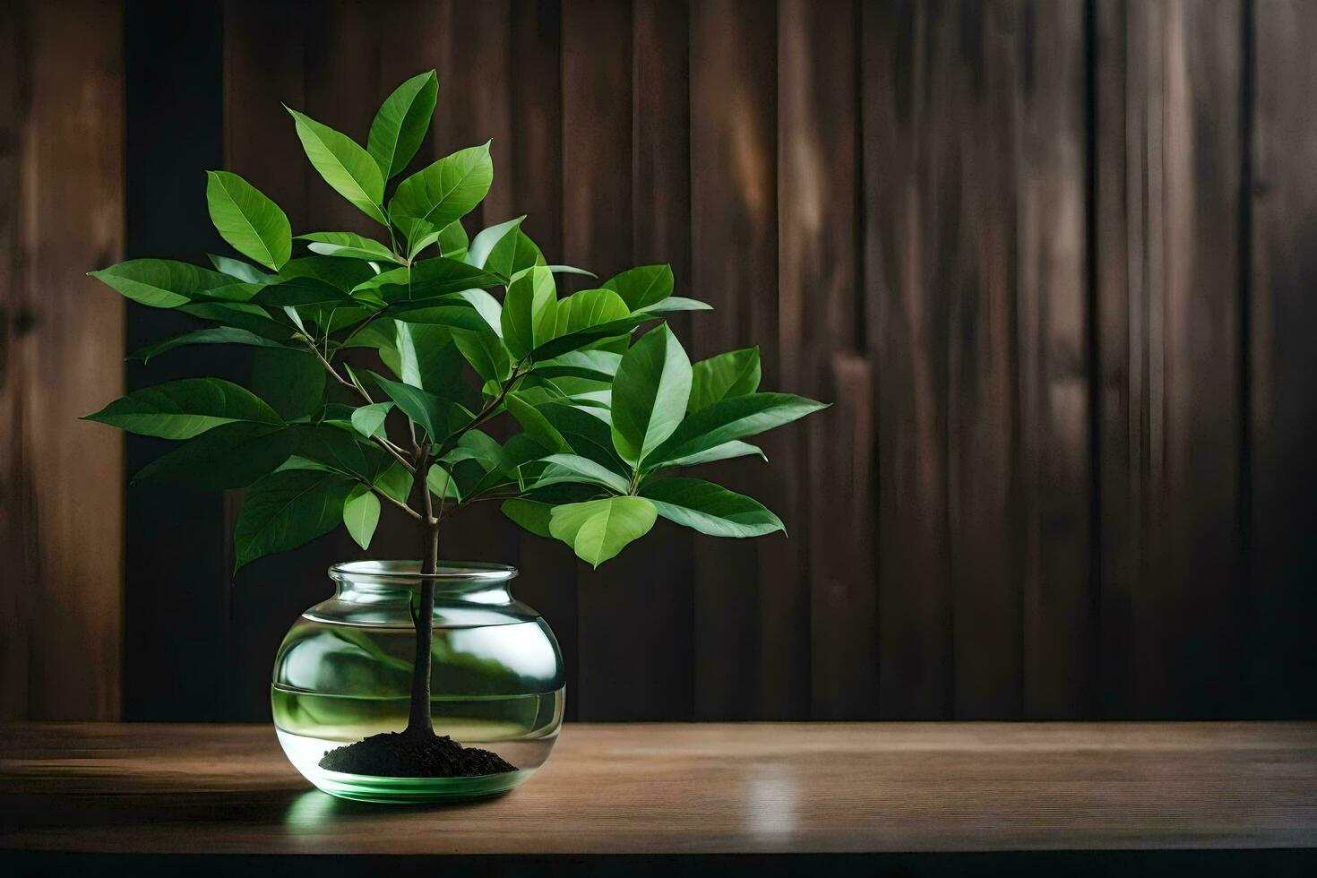 ai généré une mis en pot plante dans une blanc vase sur une table photo