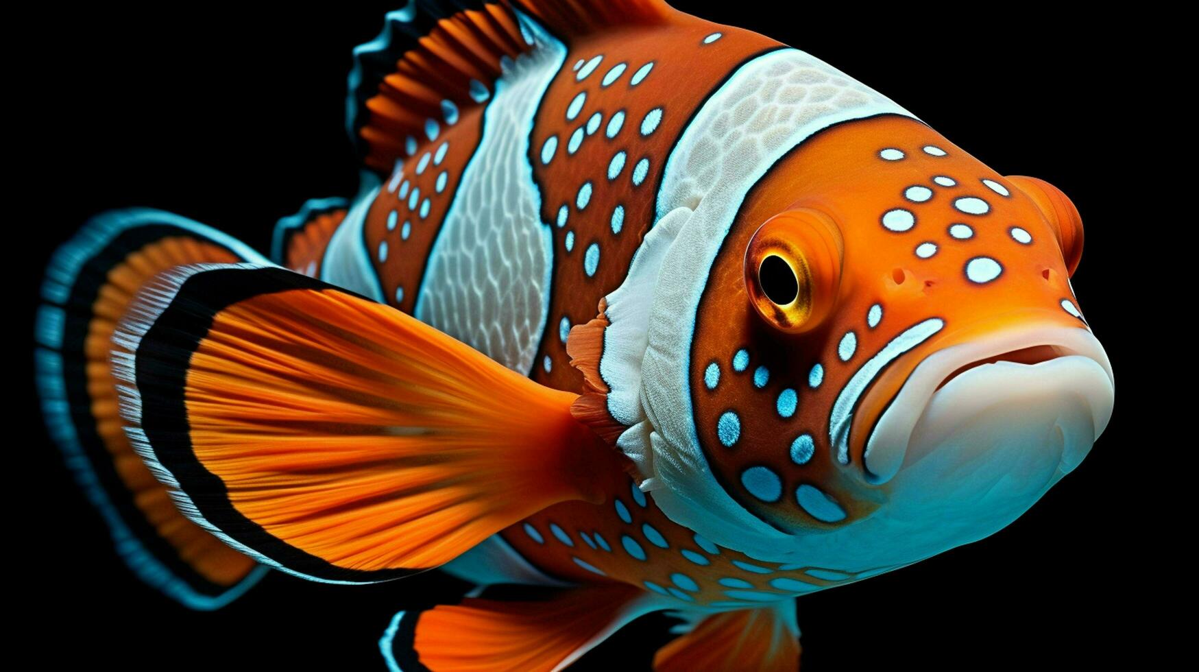 ai généré hyper réaliste des illustrations de poisson clown photo