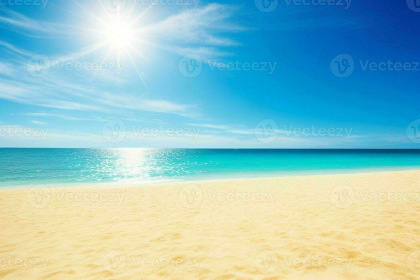 ai généré ciel et le sable de le plage. pro photo