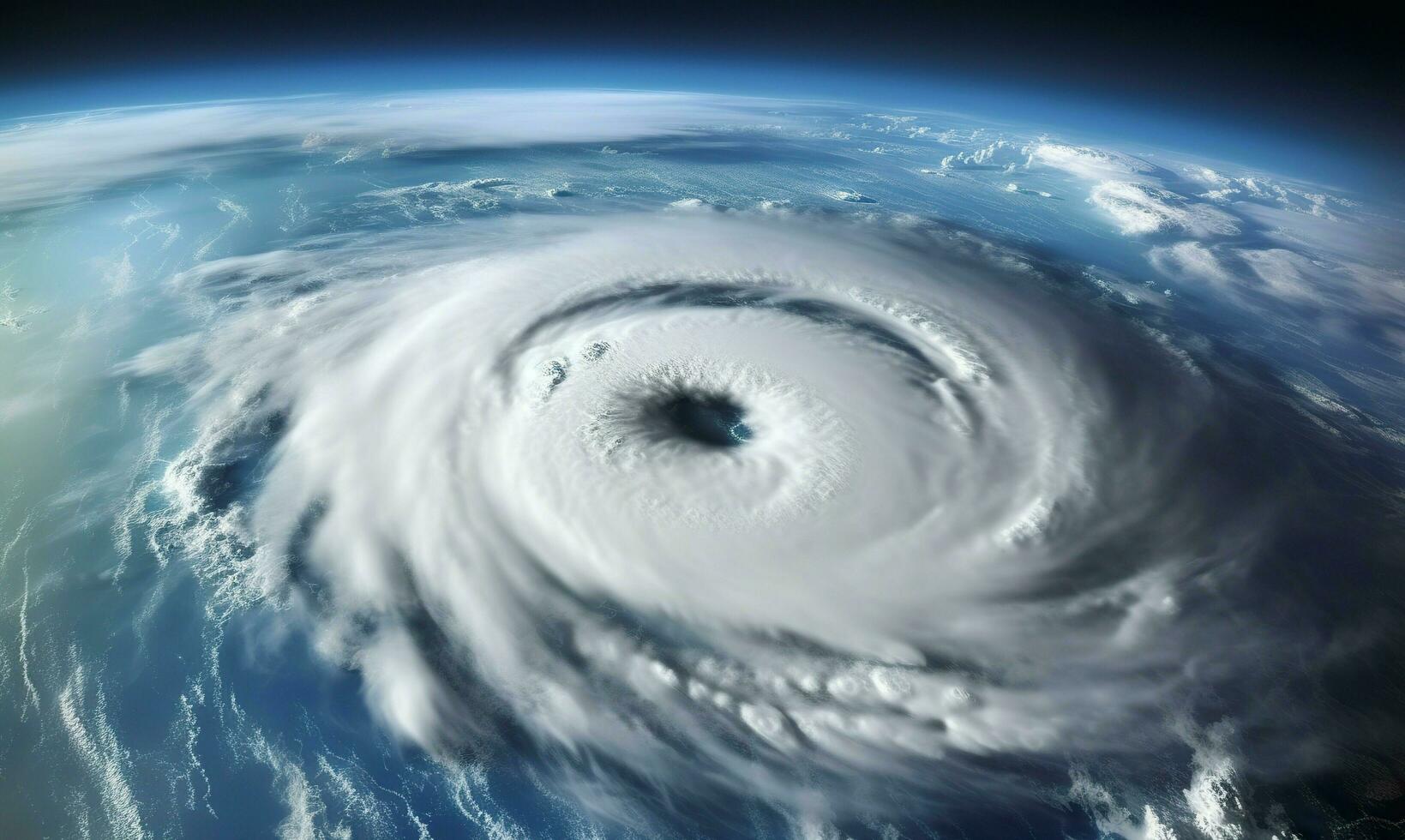 ai généré super typhon, tropical tempête, cyclone, tornade, plus de océan. temps Contexte. génératif ai photo