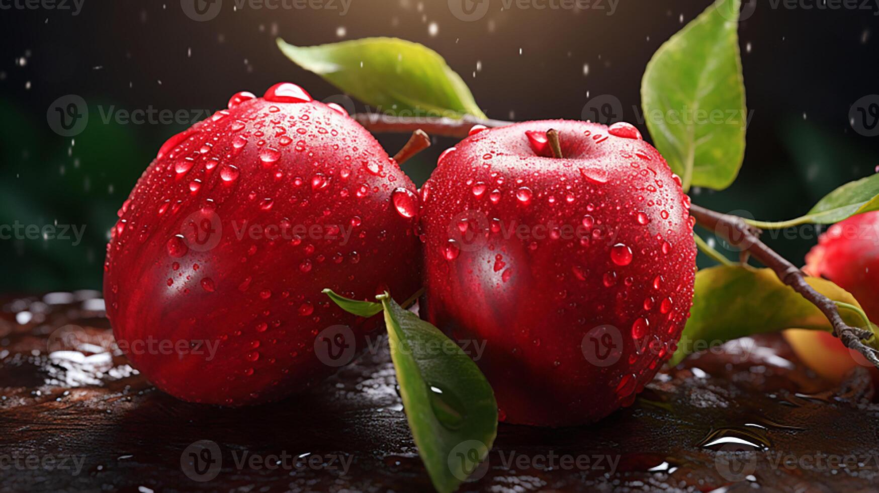 ai généré une pile de pommes photo