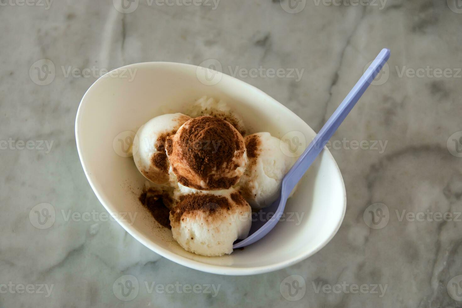 local la glace crème dans le vieux ville, songkhla province, Thaïlande. photo