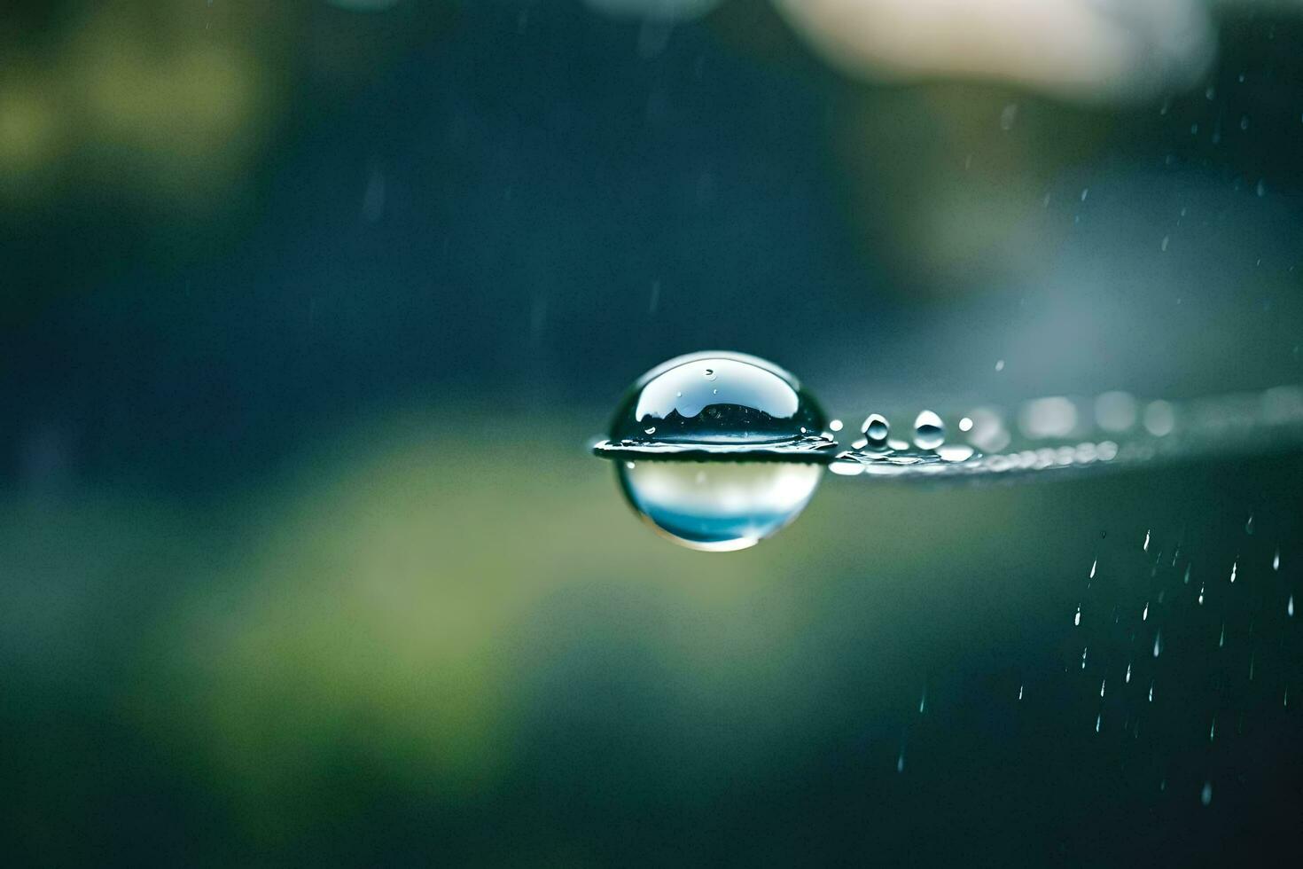 ai généré une laissez tomber de l'eau est pendaison de une chaîne photo