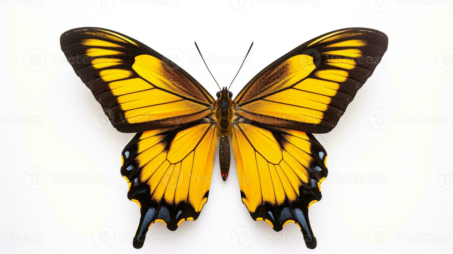 ai généré photo de papillon isolé sur blanc Contexte. génératif ai