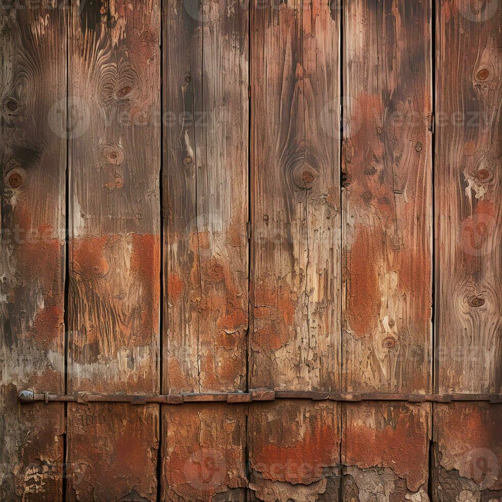 ai généré vieilli et écaillage en bois porte texture photo