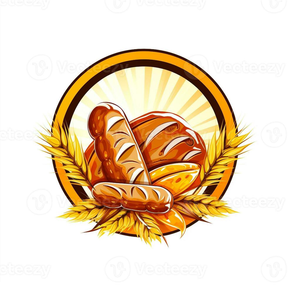 ai généré photo de logo de une pain. génératif ai