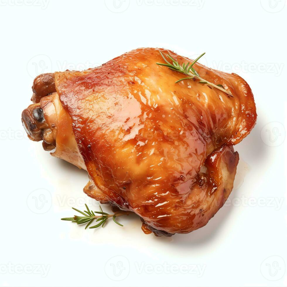 ai généré poulet cuisse réel photo photoréaliste Stock photo
