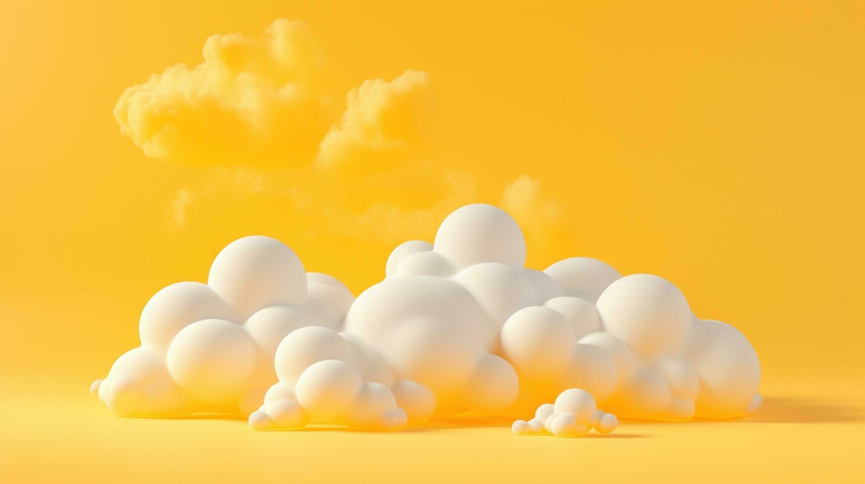 ai généré animation de des nuages dans le ciel photo