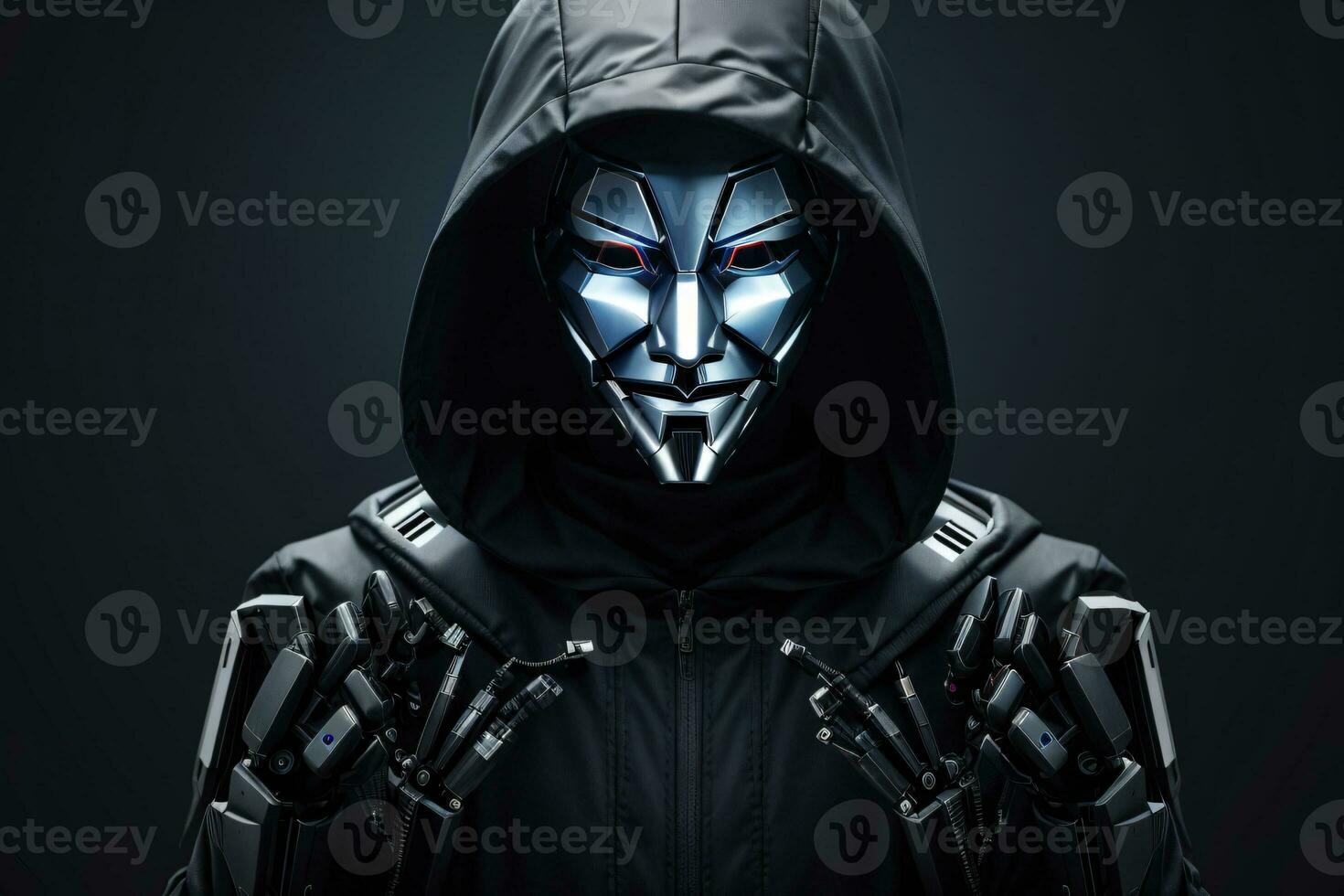 ai généré un anonyme pirate avec le sweatshirt à capuche, concept de le piratage, la cyber-sécurité, la cybercriminalité, et cyber-attaque. photo