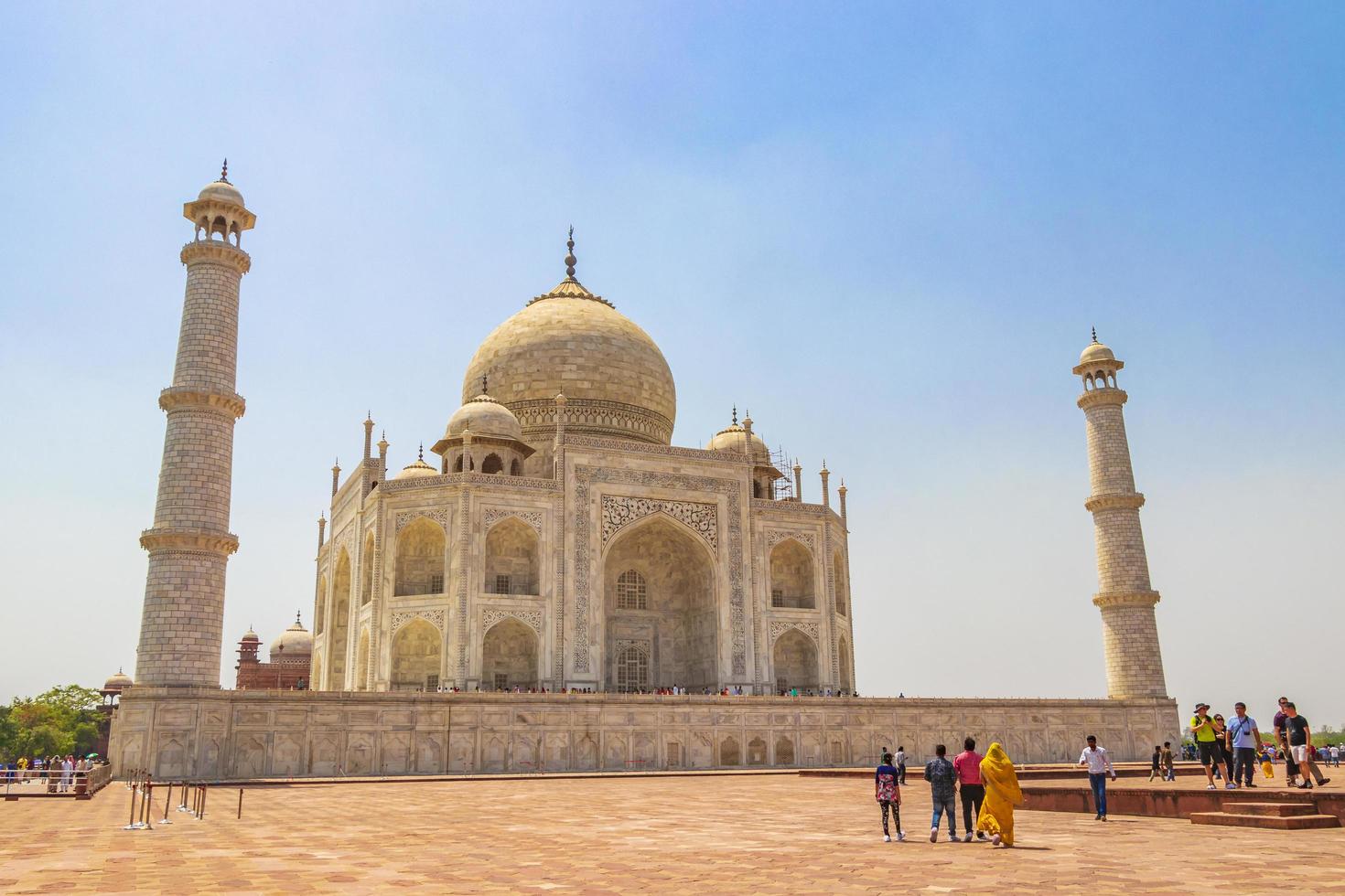Agra, Inde, 10 mai 2018 - panorama du Taj Mahal à Agra, Inde photo