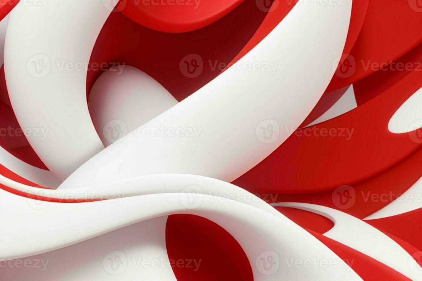 ai généré 3d le rendu luxe blanc et rouge abstrait Contexte. pro photo