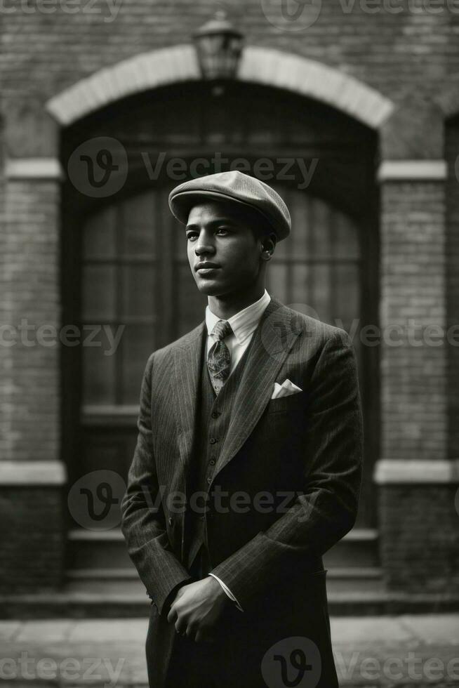 ai généré ancien charme, posant dans Années 1920 style génératif par ai photo