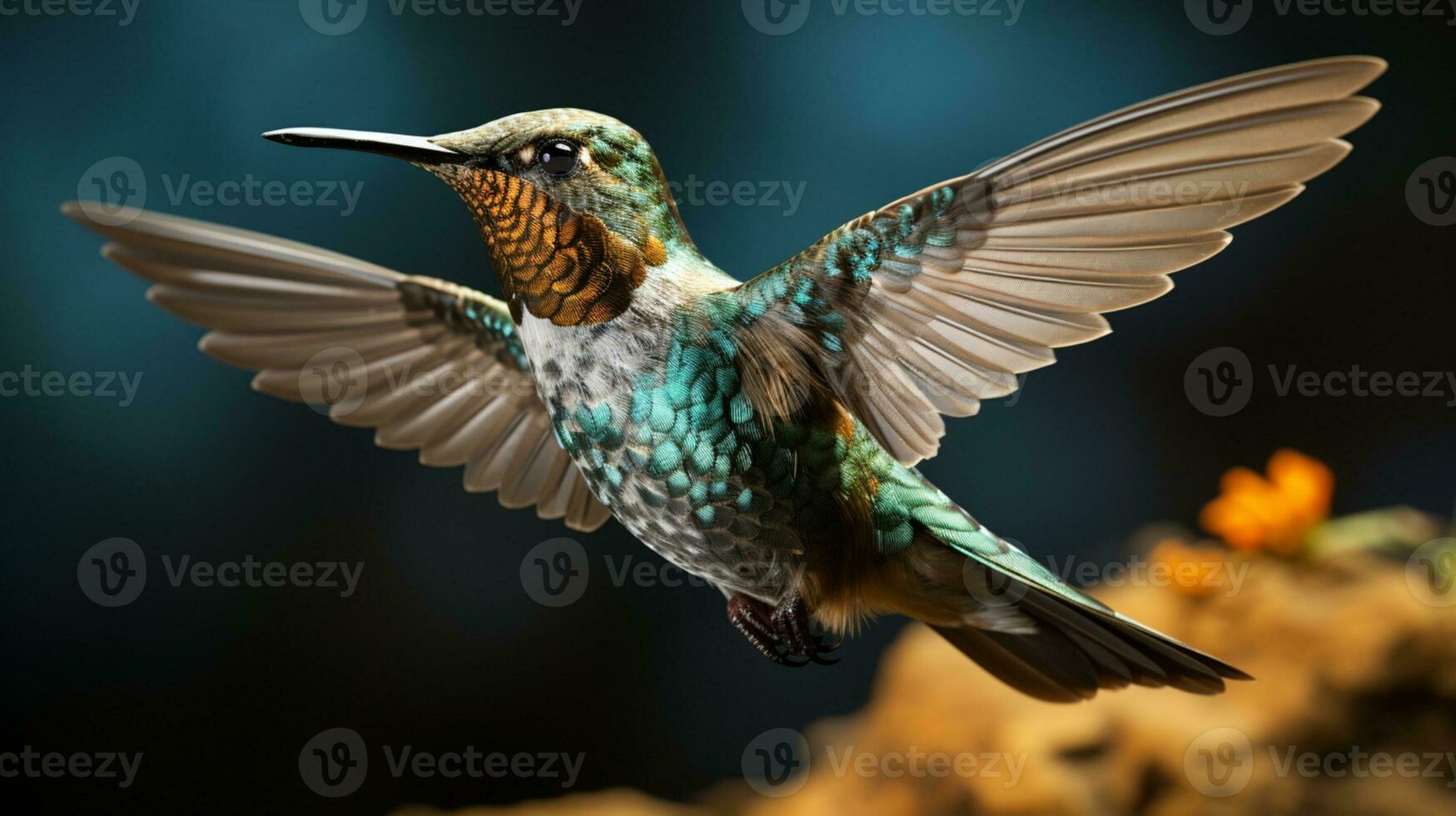 ai généré colibri animal la nature sauvage la vie exotique photo