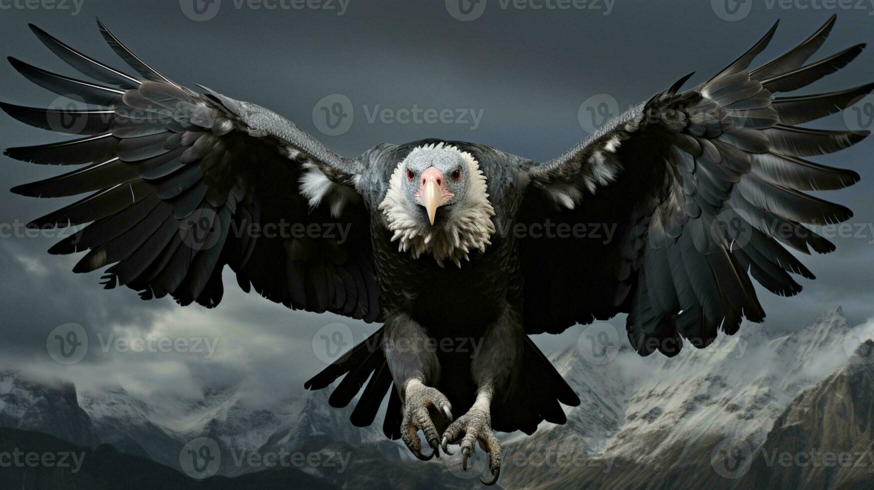 ai généré andine condor oiseau préservation la nature faune animal photo
