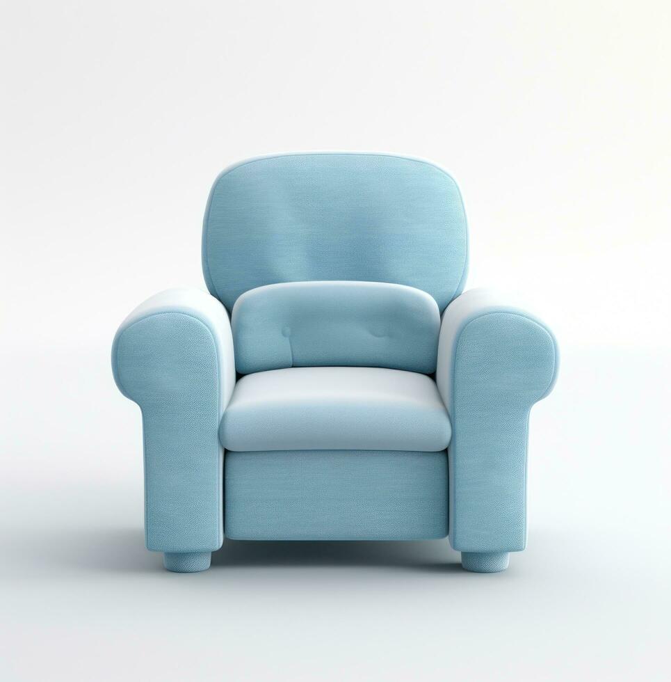 ai généré une lumière bleu inclinable pour enfant chaises photo