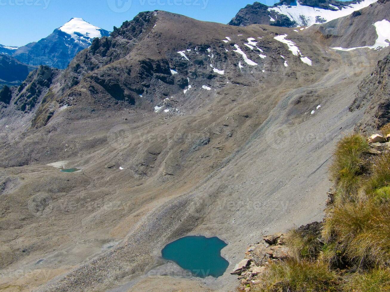 une Montagne avec neige sur Haut photo