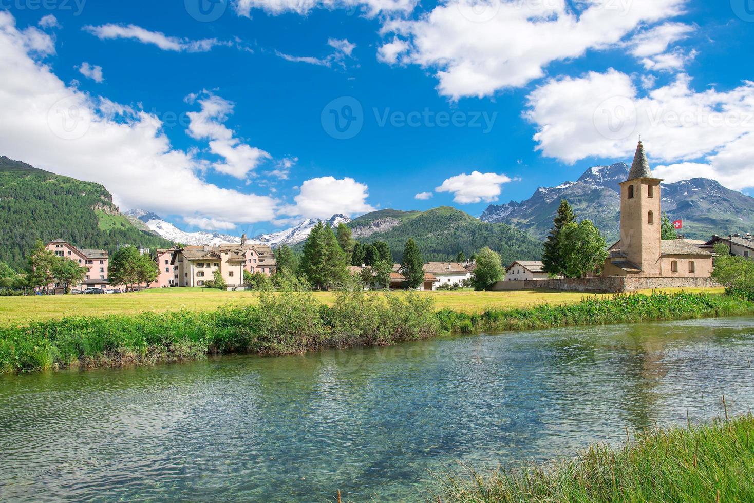 village suisse de sils maria photo