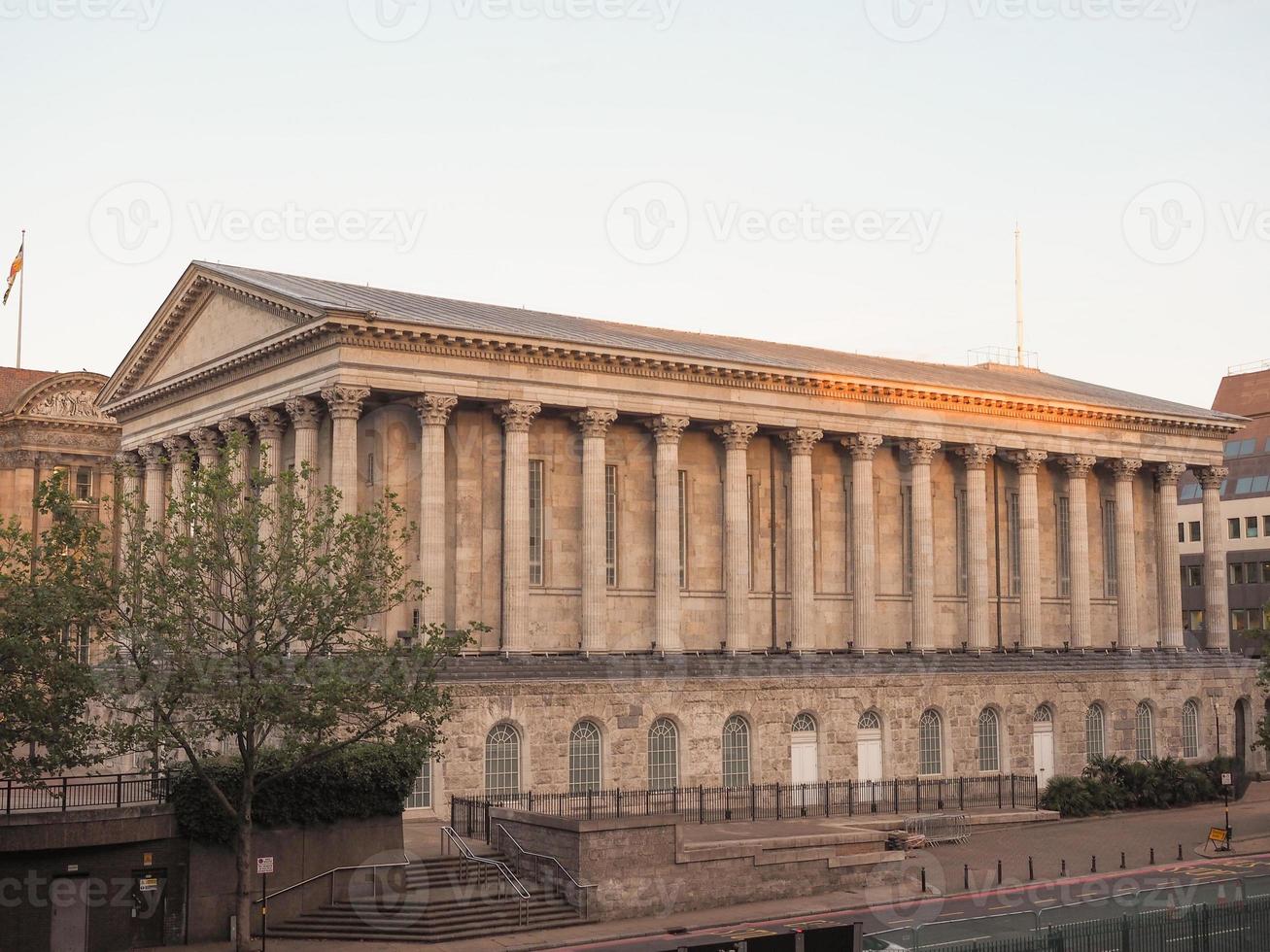 Salle de concert de l'hôtel de ville à Birmingham, Royaume-Uni photo